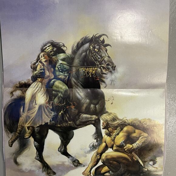 Boris Vallejo The Broken Sword Poster Fantasy Art Vintage 1979 34.25x23.5 Mystic - Picture 6 of 9